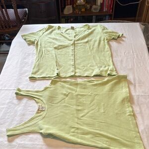 Eddie Bauer Light Green Women's Tops Set